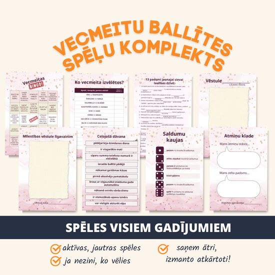 VECMEITU BALLĪTES SPĒĻU KOMPLEKTS